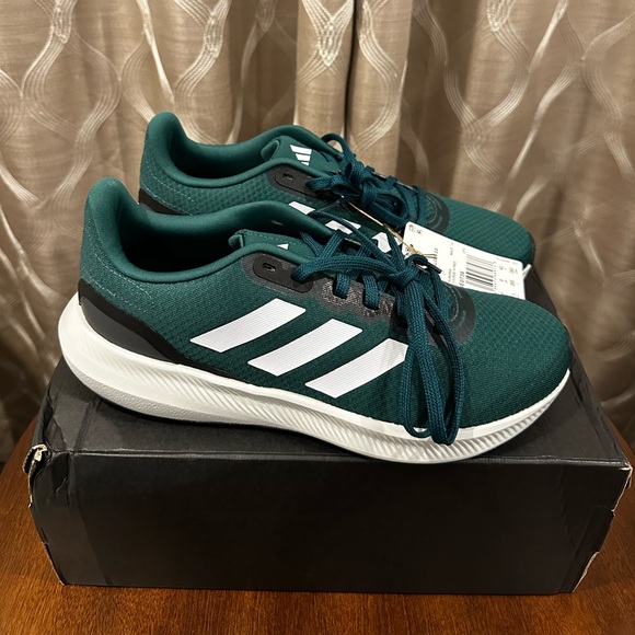 Adidas Men's Runfalcon 3.0 Green Athletic Shoes - Picture 3 of 9